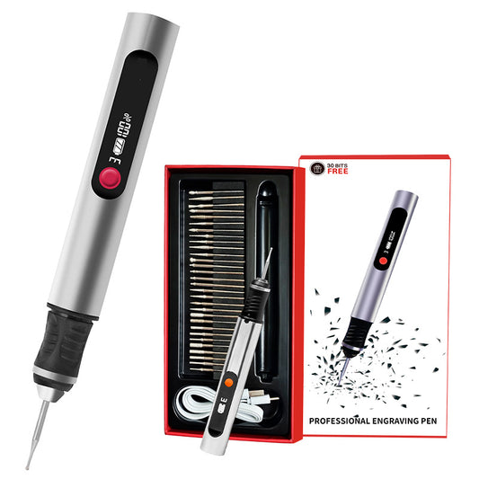 Rechargeable Electric Engraving Pen with Grinding Heads